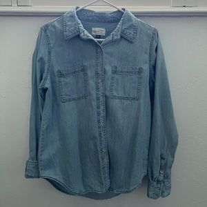 Denim button up